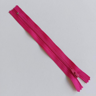 Fermoar Plastic Tip 3 Fuxia Fix + Cursor vopsit în aceeași culoare